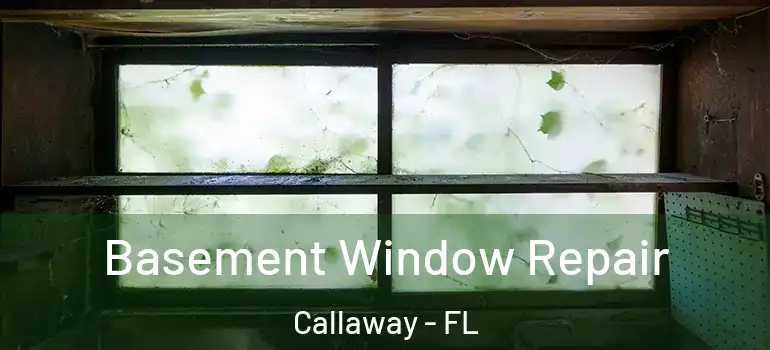 Basement Window Repair Callaway - FL