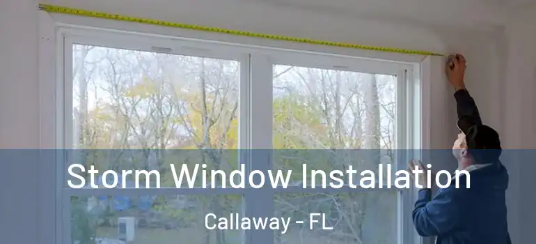 Storm Window Installation Callaway - FL