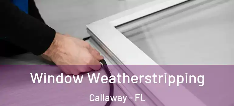 Window Weatherstripping Callaway - FL